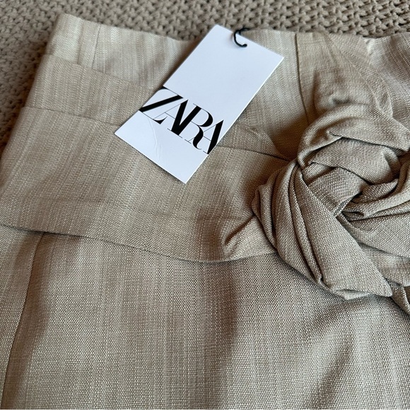 Zara NEW Floral Mini Skirt Limited Edition Influencer Fav Viral Women’s Sz M - Picture 4 of 11